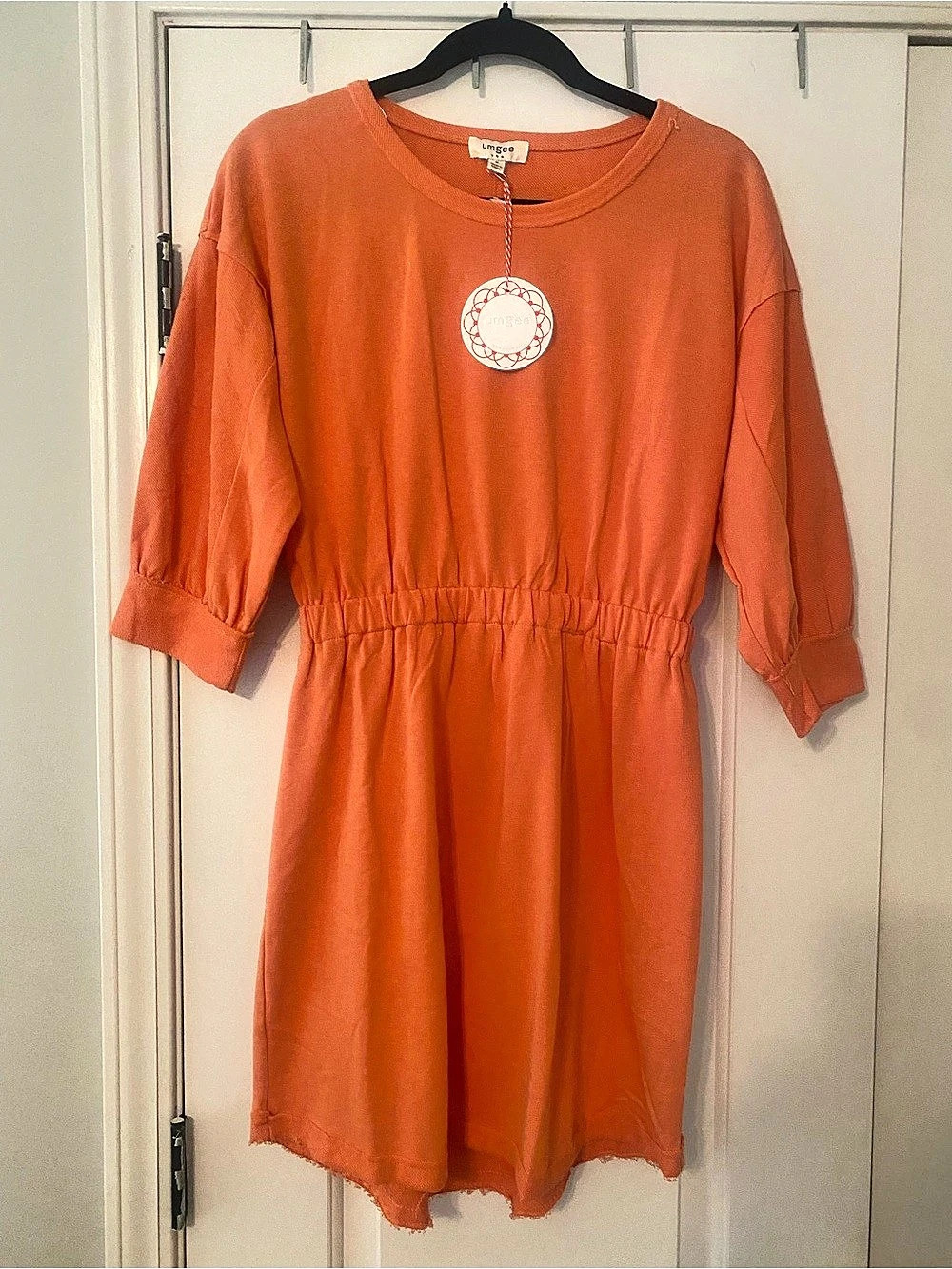 Umgee Orange Dress Mini Dress in Orange Size Medium NWT